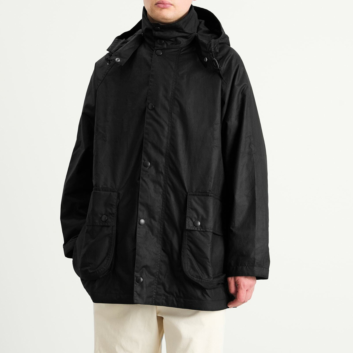 Barbour Men's x Margaret Howell Stand Collar Wax Parka Jacket in