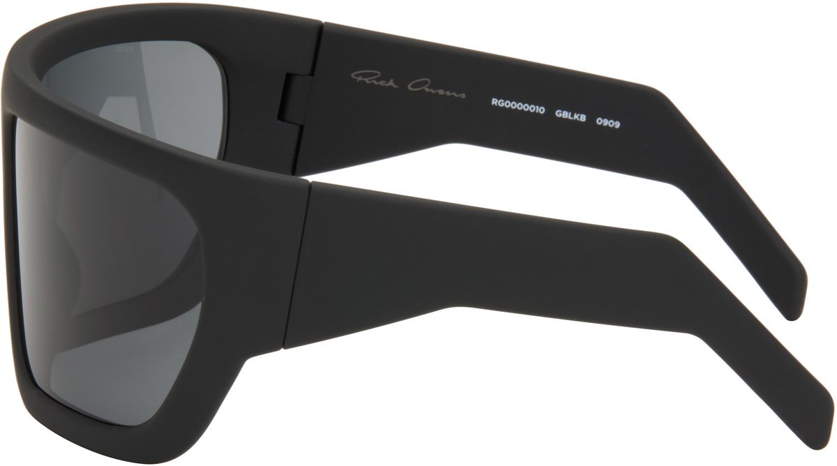 Rick Owens Black Hollywood Davis Sunglasses