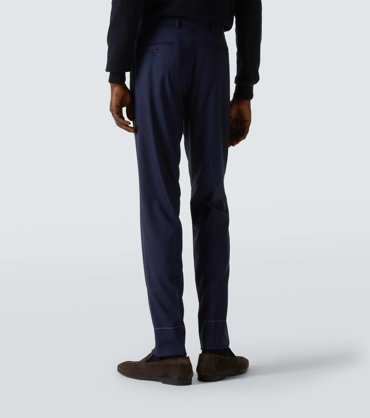 Ralph Lauren Purple Label Gregory mid-rise wool chinos