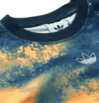 adidas Originals - SPRT Logo-Embroidered Printed Cotton-Jersey T-Shirt - Blue