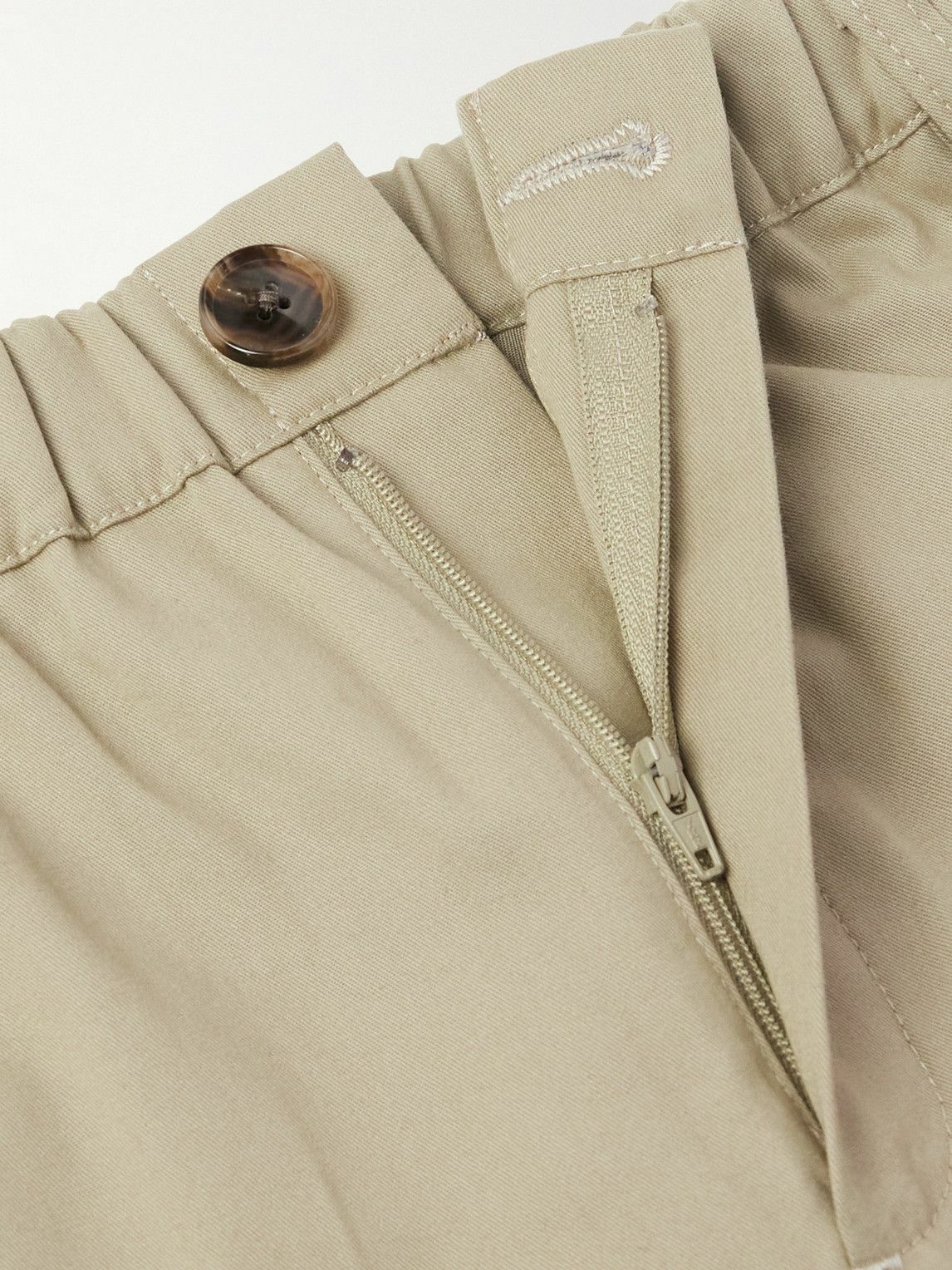 A Kind Of Guise - Straight-Leg Cotton-Twill Trousers - Neutrals