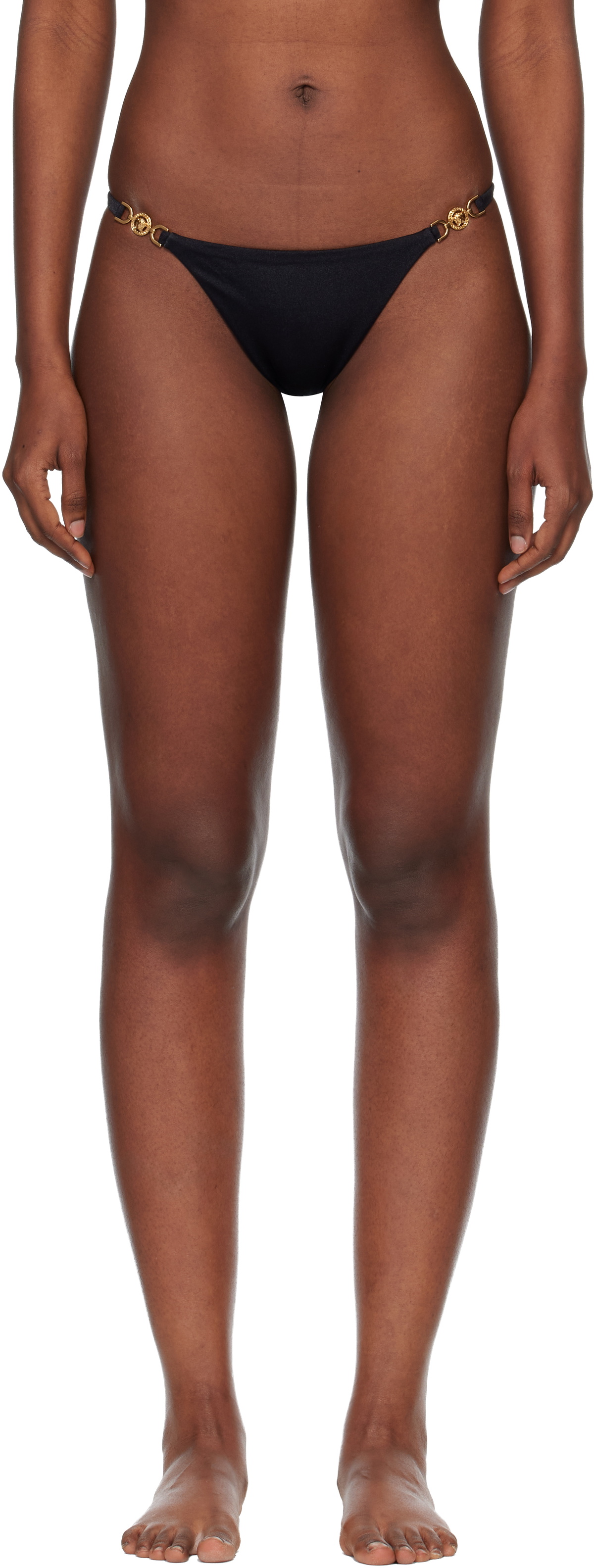 Versace Black Bikini Bottom
