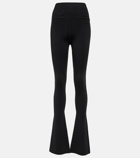 Saint Laurent High-rise flared wool leggings