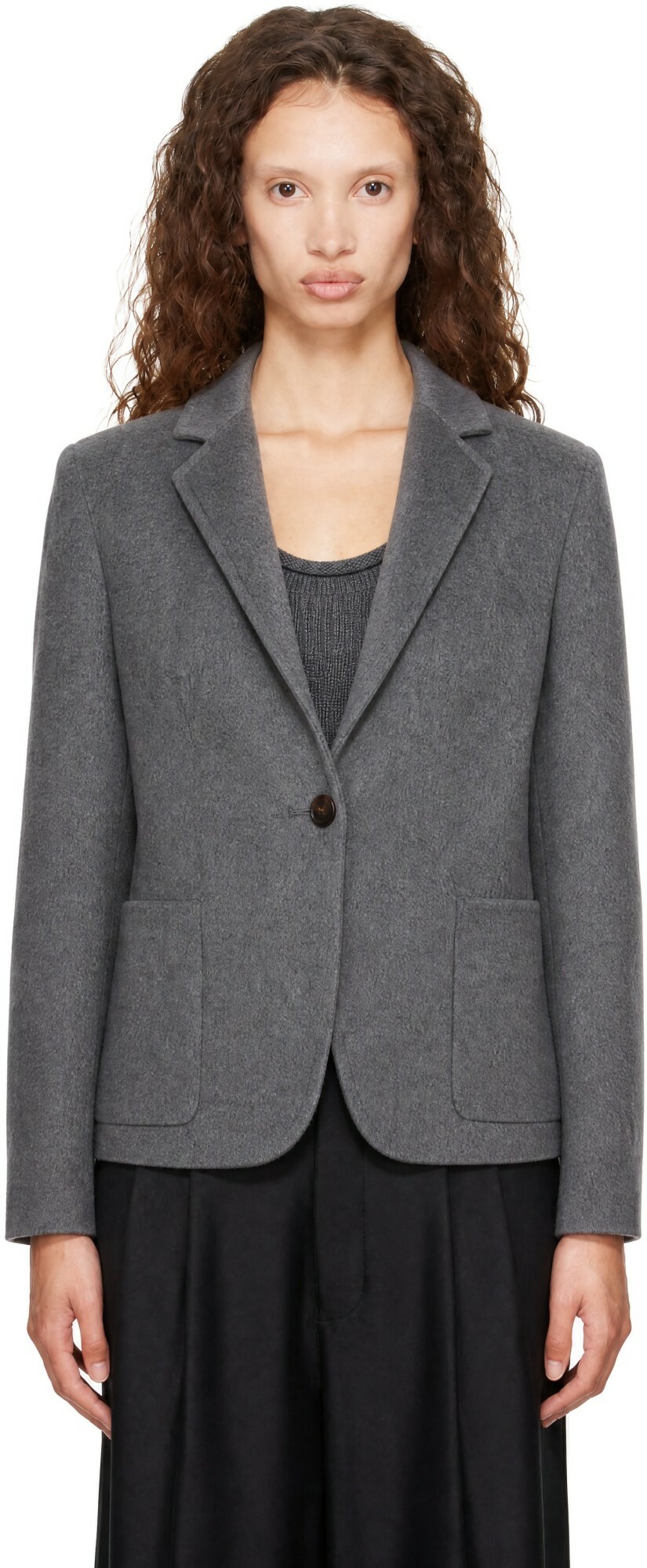 LISA YANG Gray Doublé Blazer