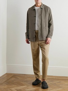 Sunspel - Cotton and Linen-Blend Overshirt - Green