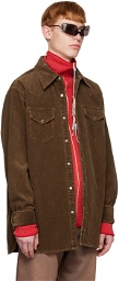 Acne Studios Brown Button-Up Shirt