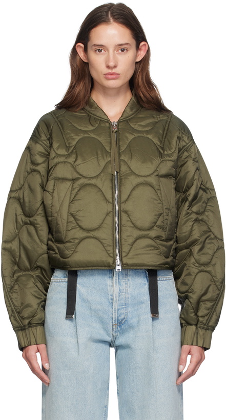 Photo: AGOLDE Khaki Iona Bomber Jacket