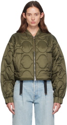 AGOLDE Khaki Iona Bomber Jacket