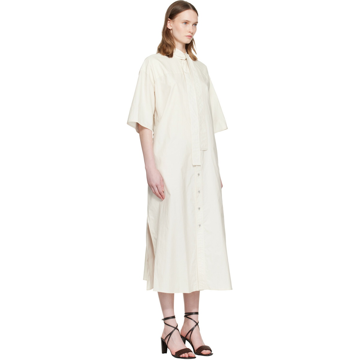 LEMAIRE White Reversible Tube Midi Dress