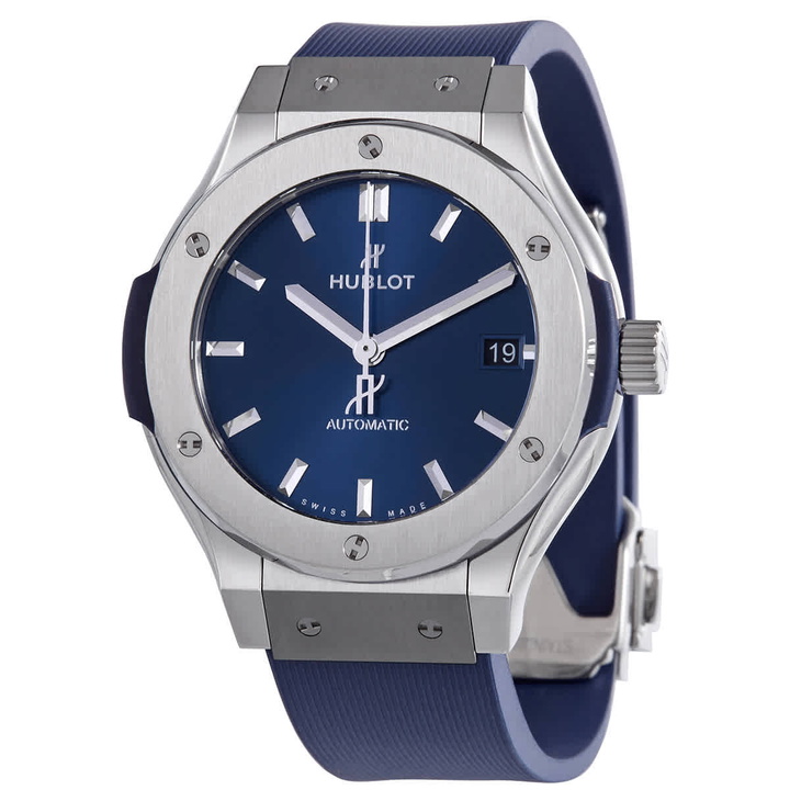 Photo: Hublot Classic Fusion Automatic Blue Dial Mens Watch 565.NX.7170.RX