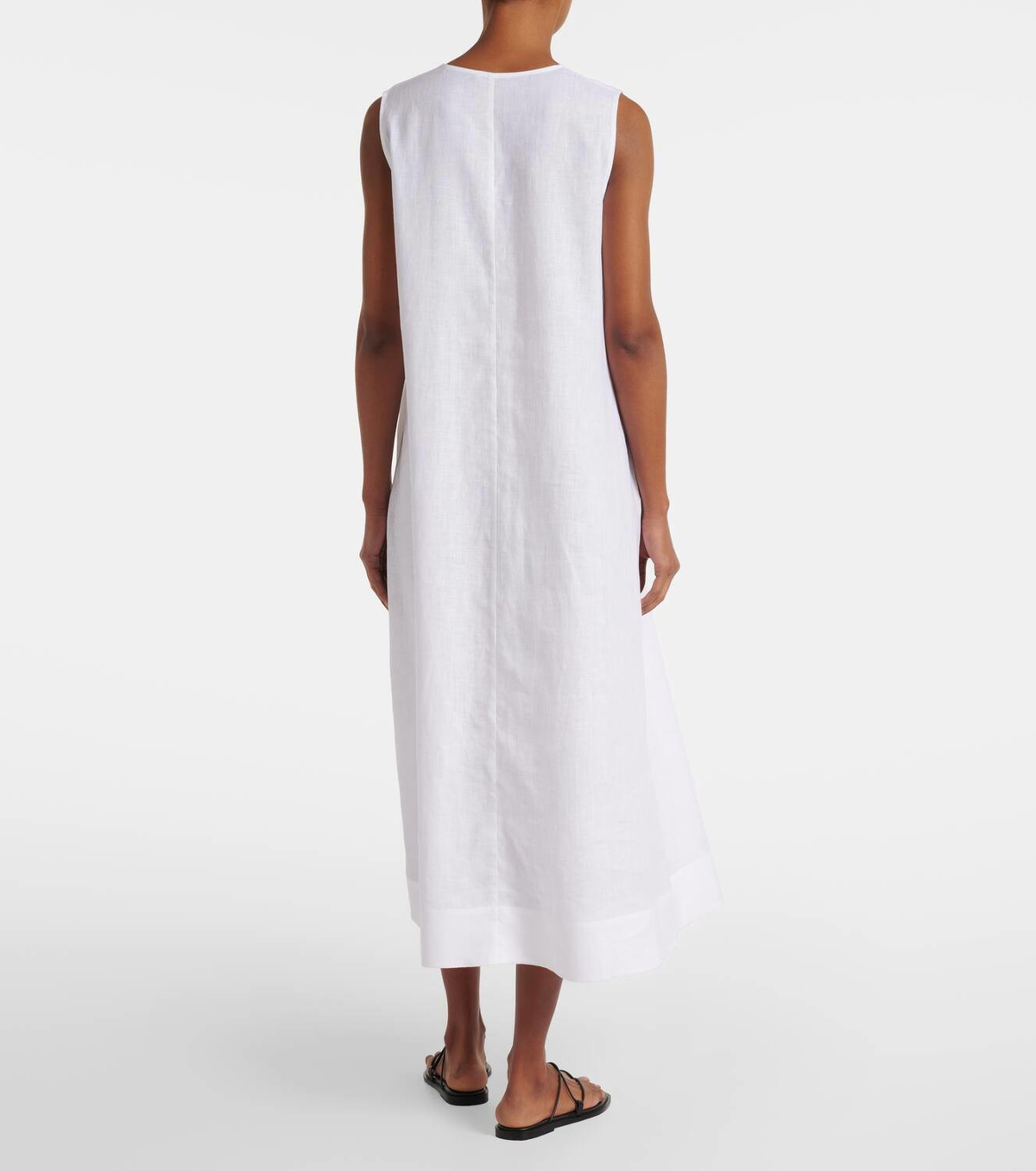 Asceno Nisha linen midi dress