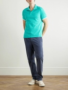 Vilebrequin - Slim-Fit Logo-Embroidered Organic Cotton-Piqué Polo Shirt - Blue