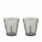 Neighborhood Men's Logo Duralex Medium Glass Set in Gray 