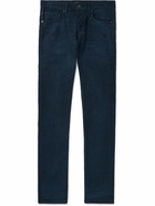 TOM FORD - Slim-Fit Cotton-Blend Corduroy Trousers - Blue