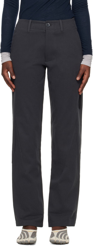 Photo: POST ARCHIVE FACTION (PAF) Gray Stream Trousers