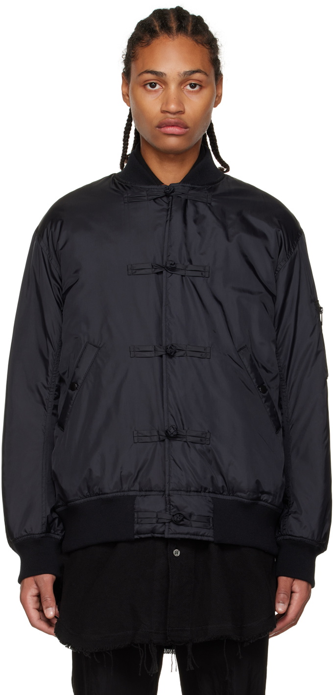 Undercover Black Toggle Bomber Jacket Undercover