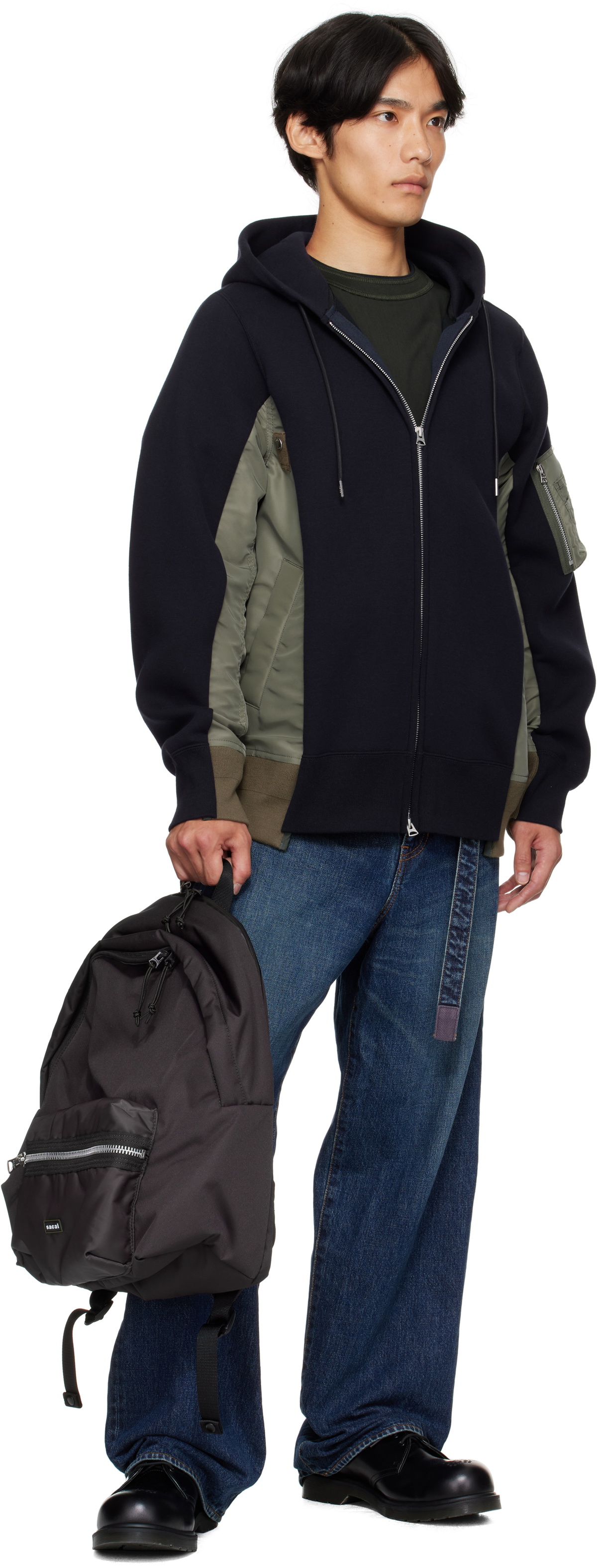 sacai Brown Pocket Backpack
