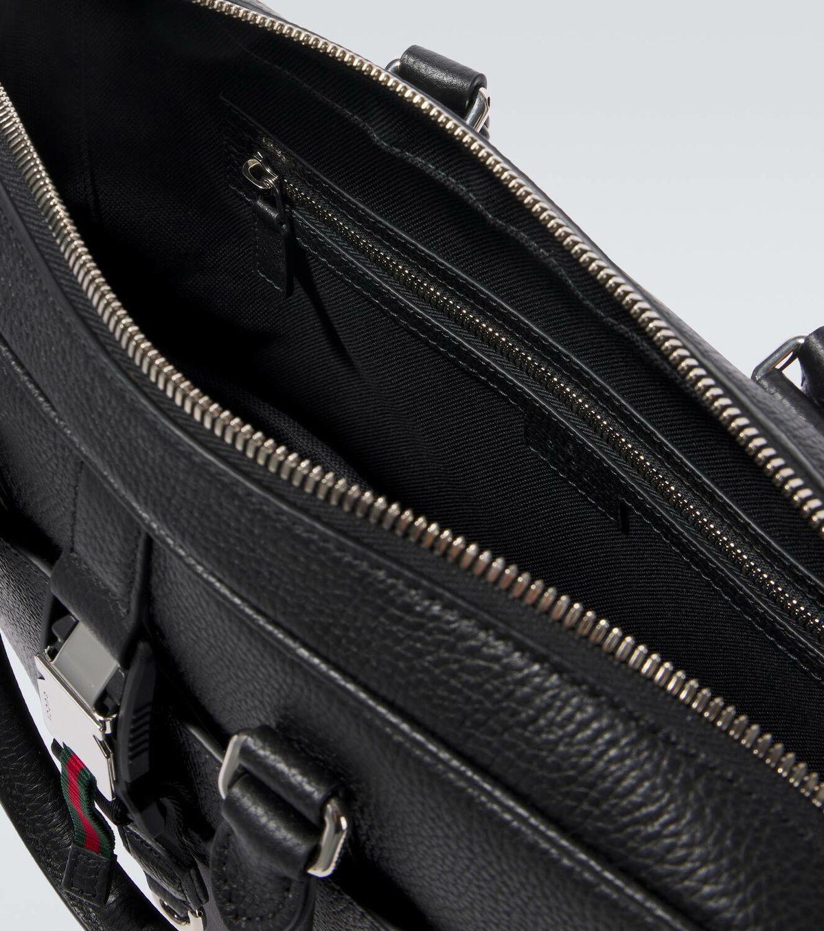 Gucci Web Medium leather briefcase