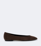 Aeyde Ellie suede ballet flats