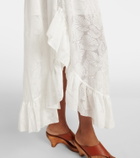 Zimmermann Daylight ruffled cotton-blend maxi skirt