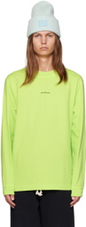 Acne Studios Green Printed Long Sleeve T-Shirt