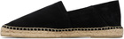 TOM FORD Black Perforated Suede Barnes Espadrilles