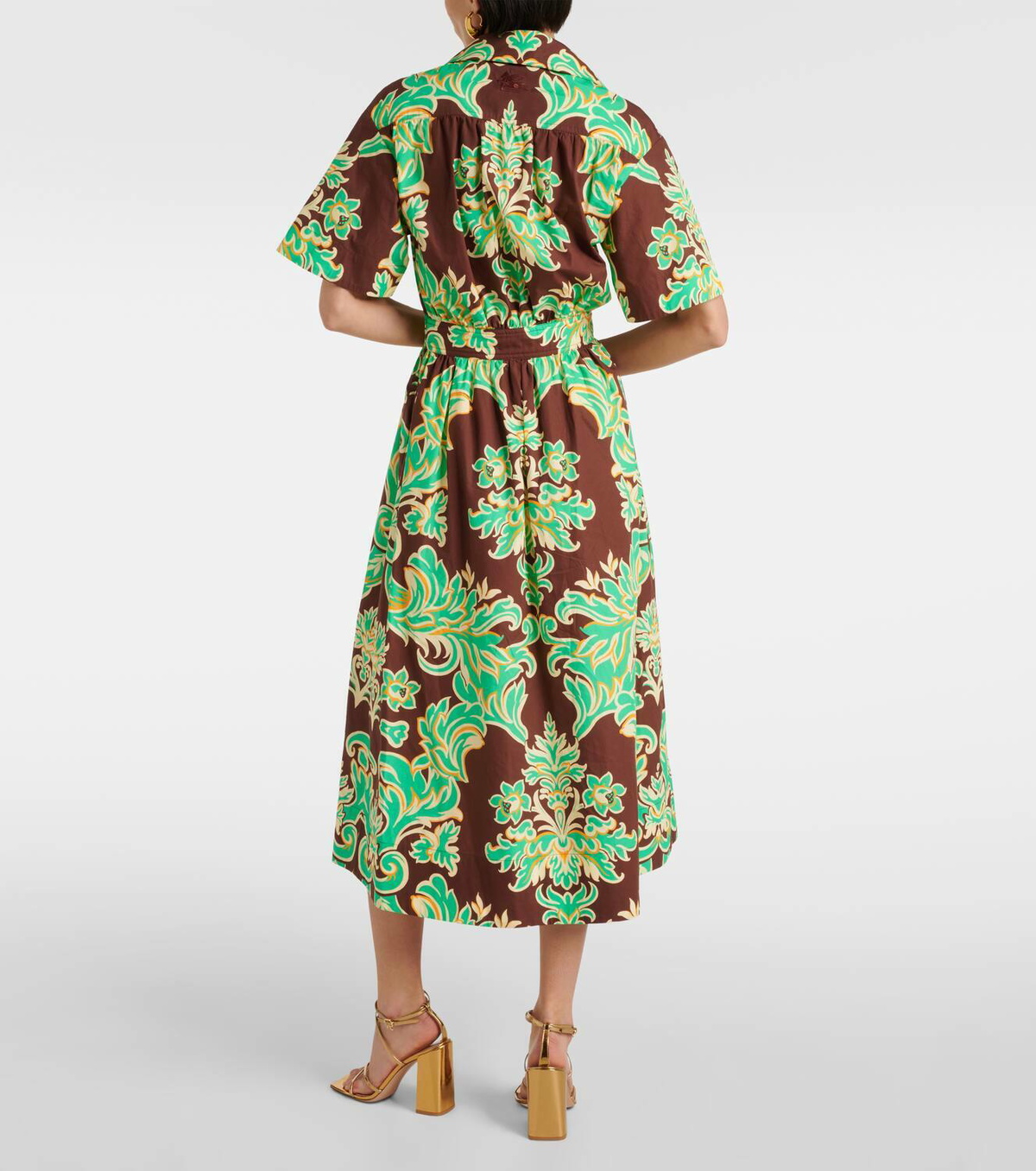 green emerald velvet dress Magnificent Spring 2022 Etro Runwy Look 38 Fully Sequinned Green Silk   Shrimpton Couture