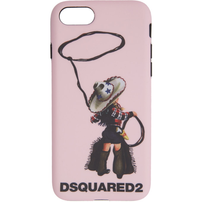 Photo: Dsquared2 Pink Logo iPhone 8 Case