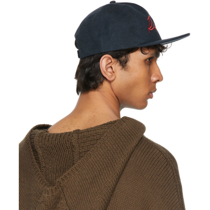 Rhude Cursive Rhude Black Cursive Logo Cap Rhude