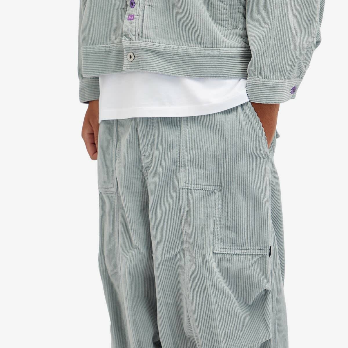 P.A.M. Men's Corduroy Pondering Trousers in Sky Grey