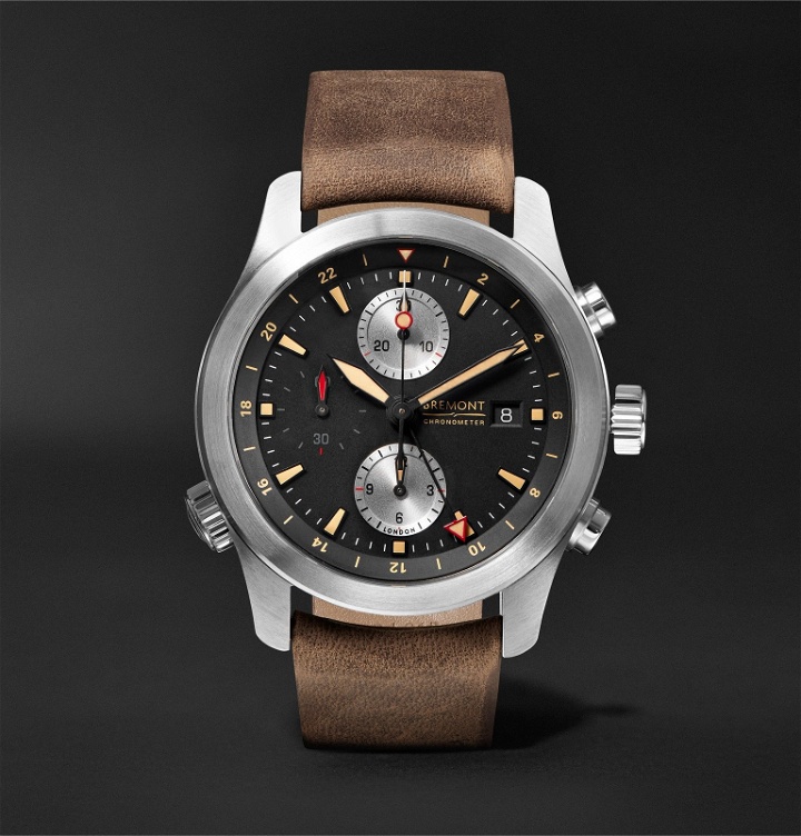 Photo: Bremont - ALT1-ZT/51 Chronograph 43mm Stainless Steel and Leather Watch - Black