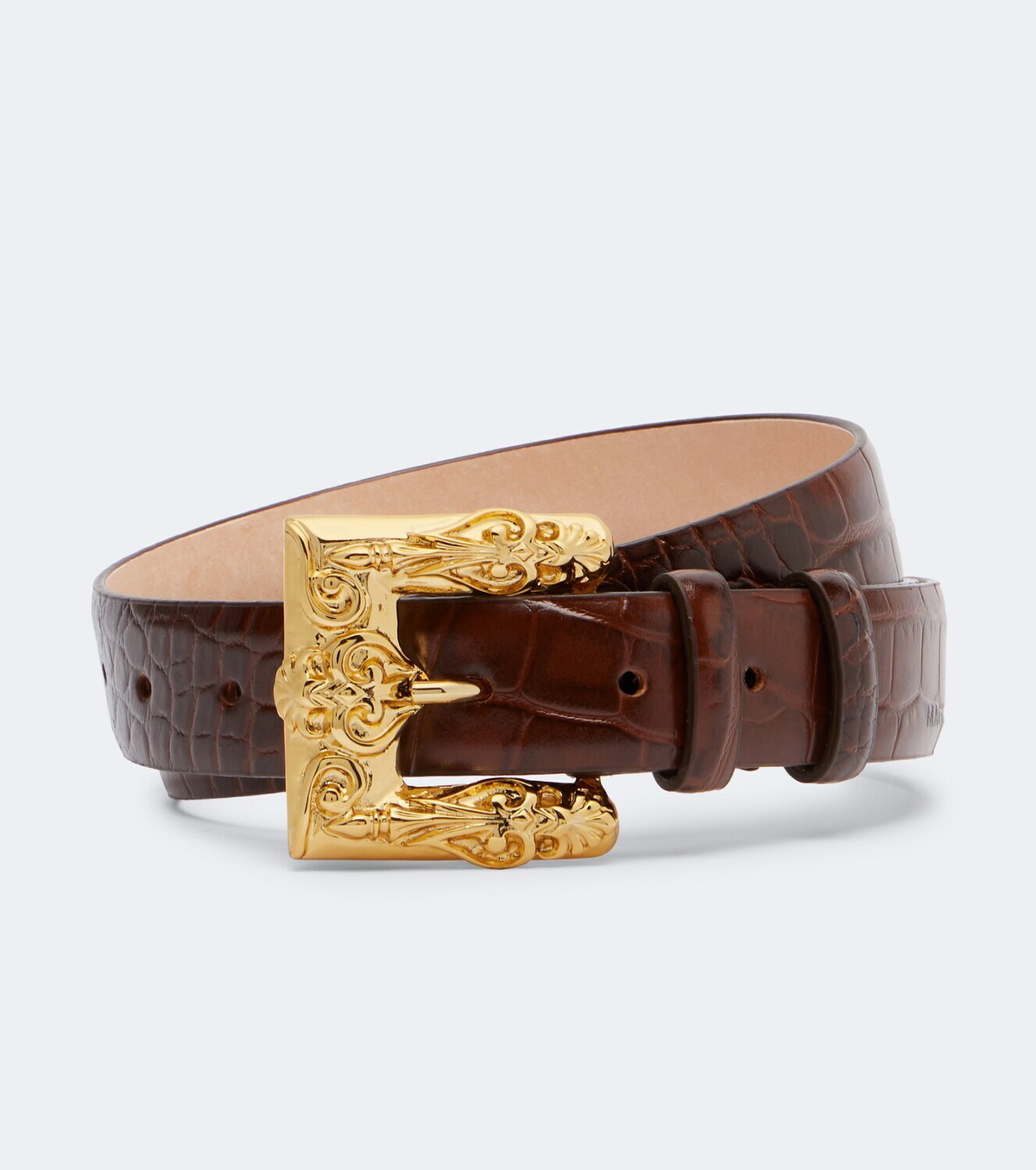 Magda Butrym Croc-effect leather belt