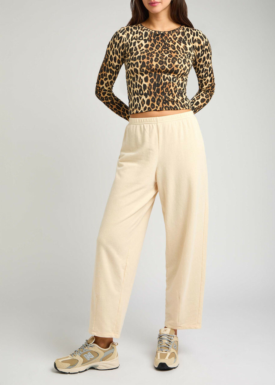 American Vintage Ofybow Cotton-blend Trousers Cream