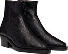 Fear of God Black Snakeskin-Embossed Santa Fe Boot