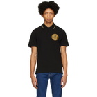 Versace Jeans Couture Black Medallion Polo