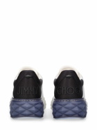 JIMMY CHOO - Diamond Maxi Leather & Lycra Sneakers