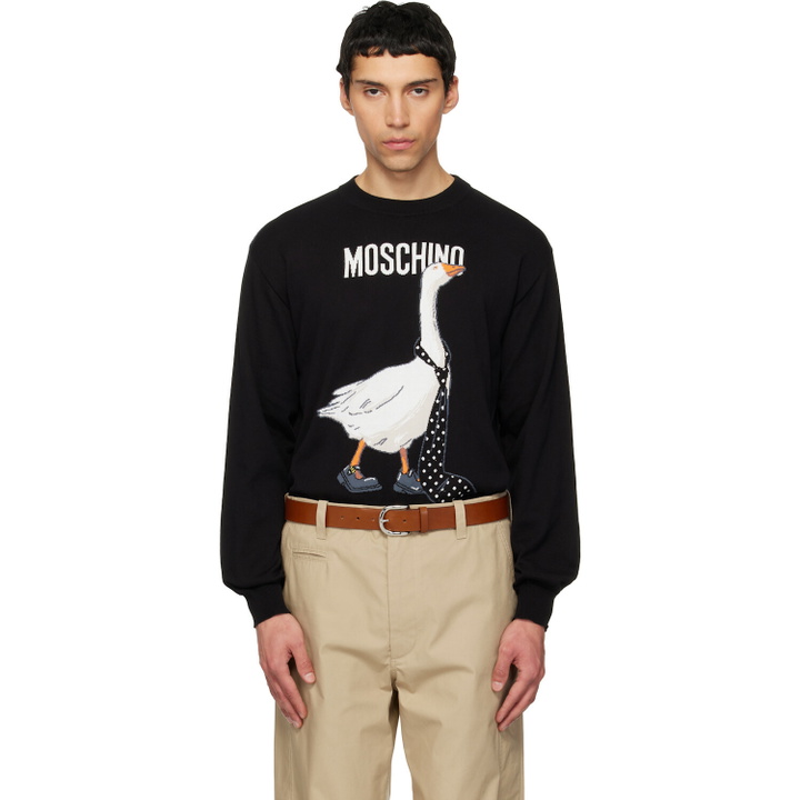 Photo: Moschino Black Archive Goose Sweater