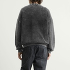 NOMARHYTHM TEXTILE Men's Hand Dye Reverse Twist Sweatshirt in Black