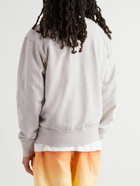 Isabel Marant - Mike Logo-Flocked Cotton-Blend Jersey Sweatshirt - Neutrals