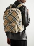 Burberry - Checked Coated-Canvas Backpack