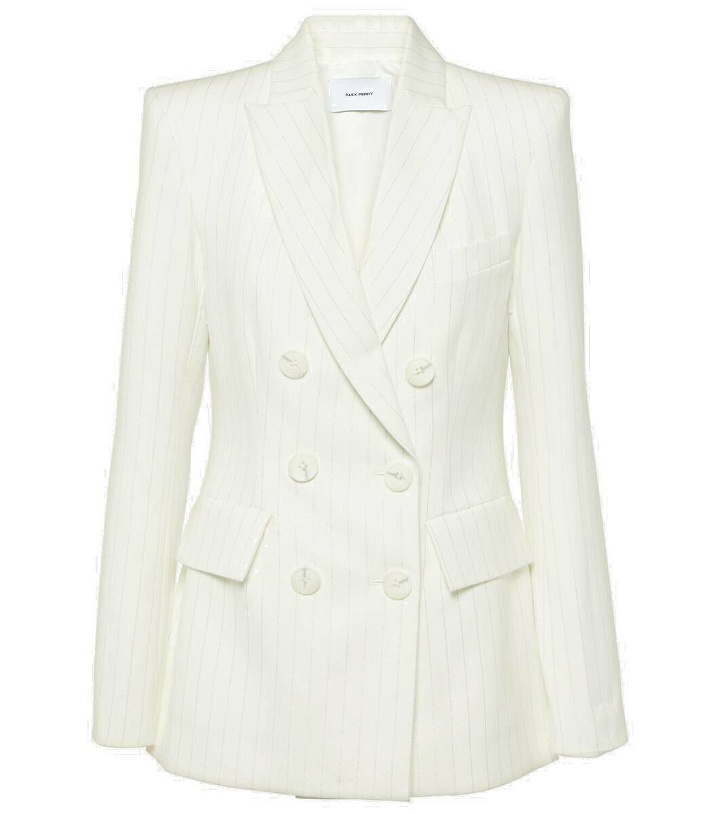 Photo: Alex Perry Pinstripe double-breasted blazer