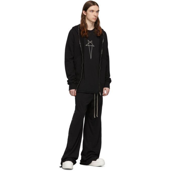 Rick Owens Drkshdw Black Pusher Lounge Pants Rick Owens Drkshdw