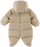Bonpoint Baby Beige Bala Down Snowsuit
