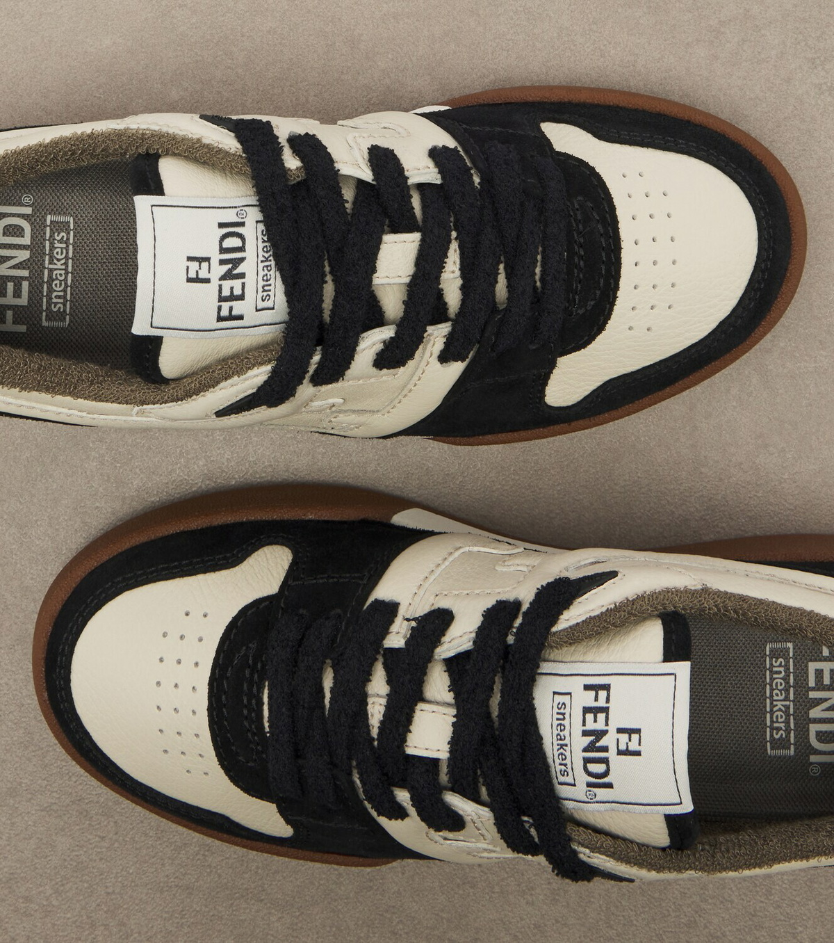 Fendi Fendi Match leather sneakers