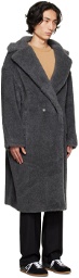 Max Mara Gray Teddy Bear Icon Coat