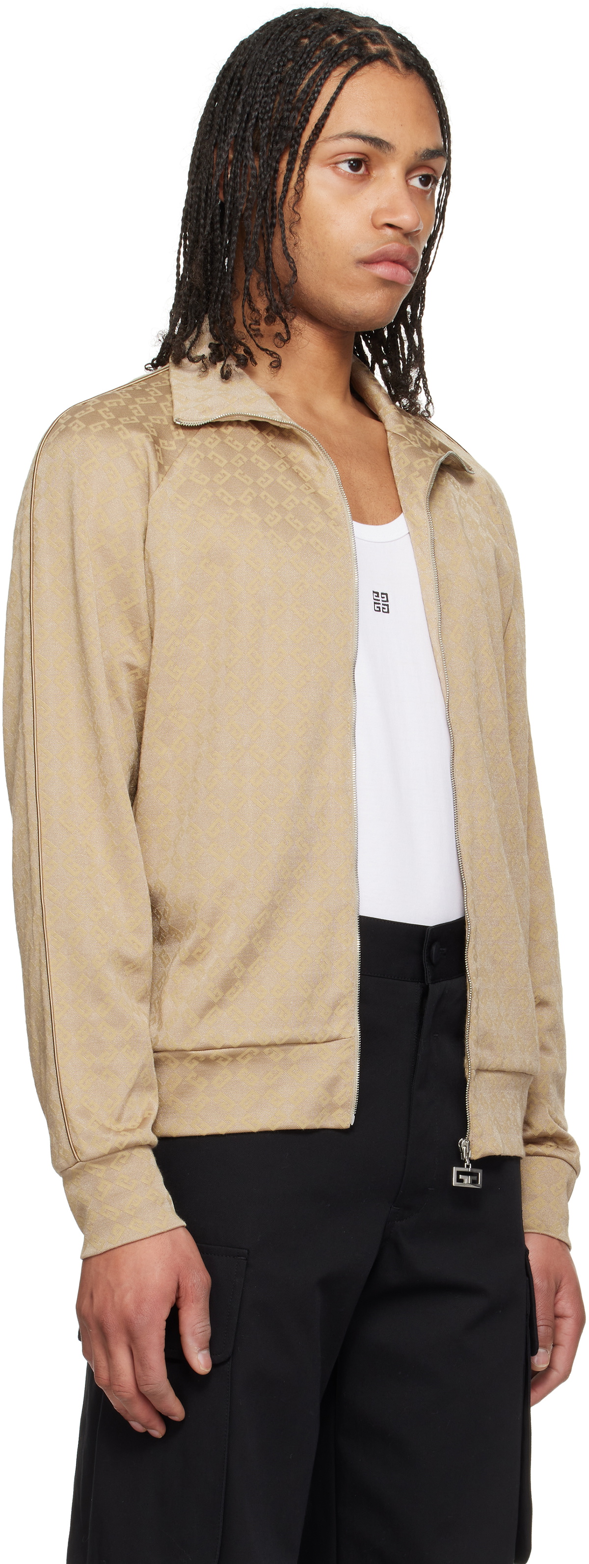 Givenchy Beige Vintage Zipped Track Jacket Givenchy