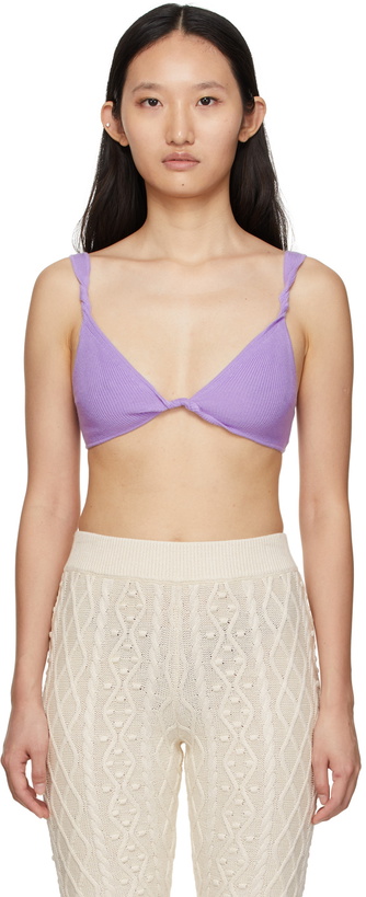 Photo: Loulou Studio Purple Cashmere Qamea Bra