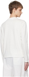 Henrik Vibskov White 'Out For Delivery' Long Sleeve T-Shirt