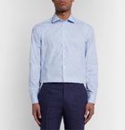 Etro - Light-Blue Slim-Fit Paisley-Print Cotton-Poplin Shirt - Blue