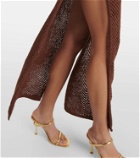Bananhot Rey cutout cotton-blend maxi dress